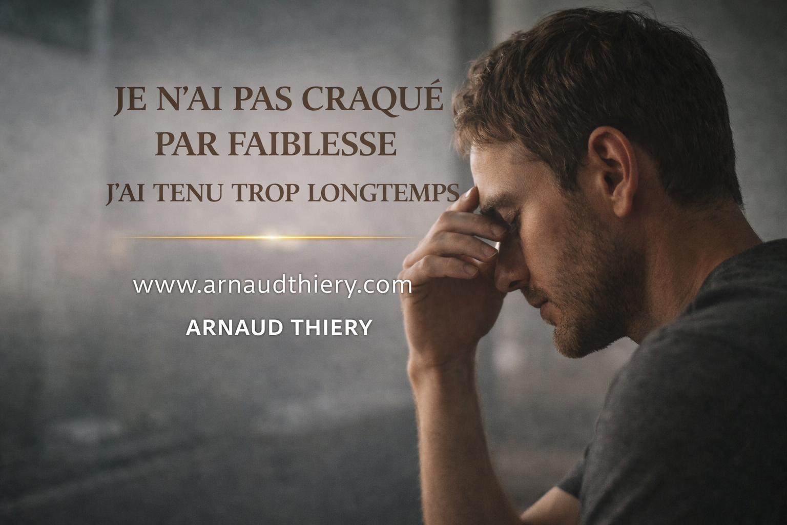 Podcast - Je n’ai pas craqué par faiblesse : j’ai tenu trop longtemps