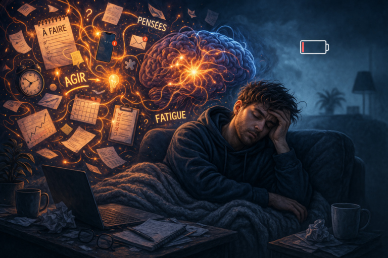 Pourquoi tu es épuisé sans “rien faire” (fatigue cognitive)