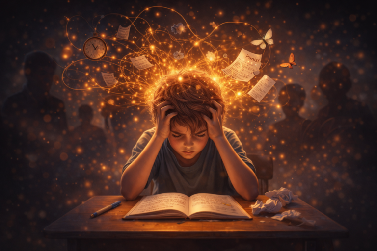 Quand on te croit dissipé alors que ton cerveau cherche juste à survivre