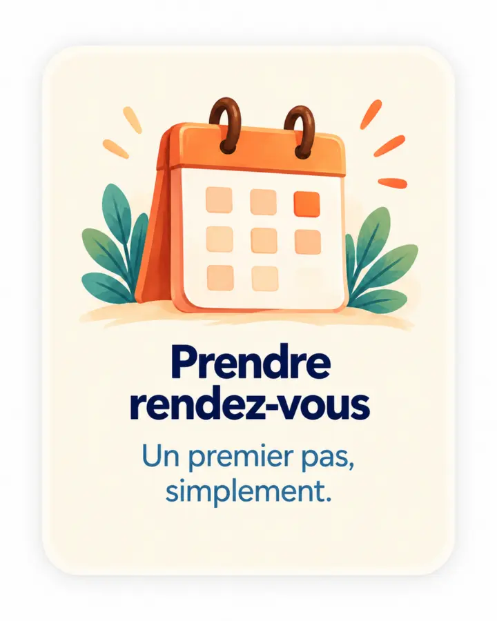 Prendre rendez-vous : un premier pas simplement