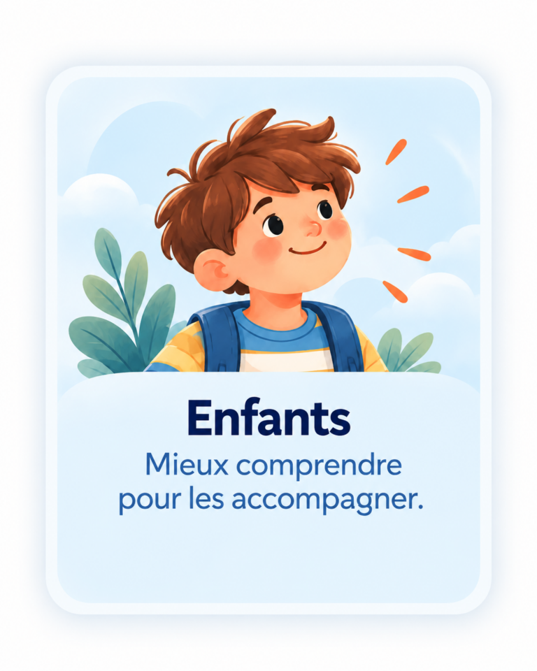 Carte illustrée Enfants sans flèche pour l’espace TDAH enfant