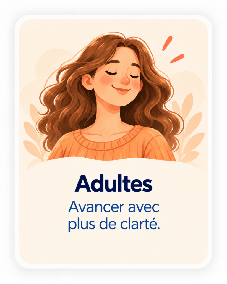 Carte illustrée Adultes, avancer avec plus de clarté